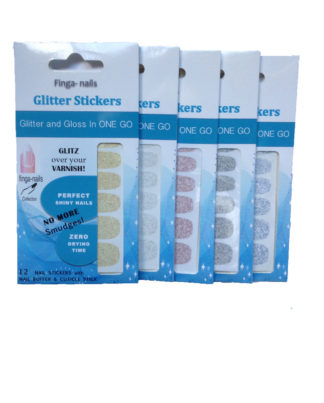 Finga-nails Glitter Stickers 5x packs