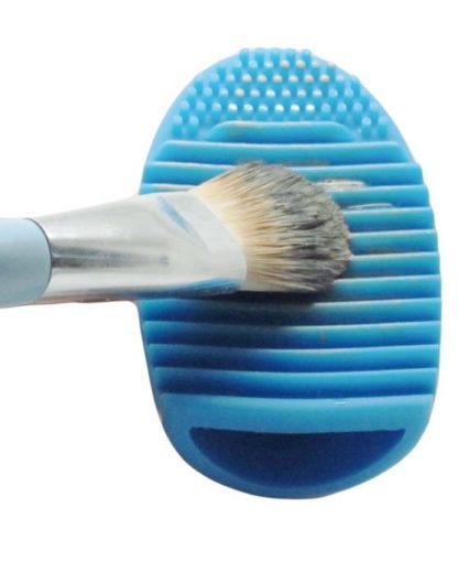 Brushegg cosmetic brush cleaner scrub tool