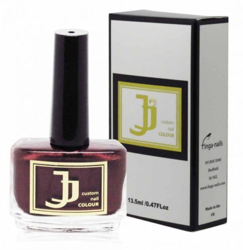 finga-nails - JJ Custom Colour Burgundy Berry luxury nail enamel