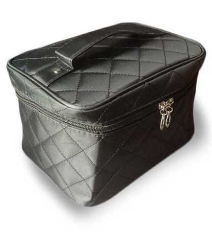 Black Quilted lightweight collapsible travel trunk case