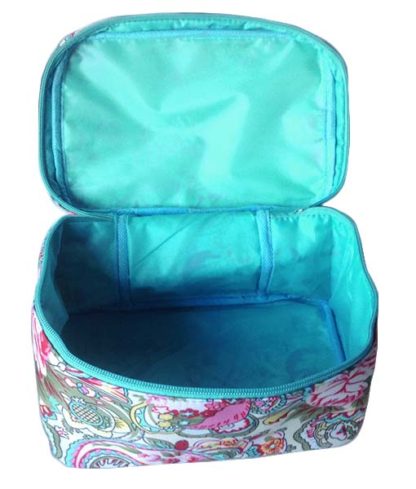Internal view Paisley park cosmetic bag