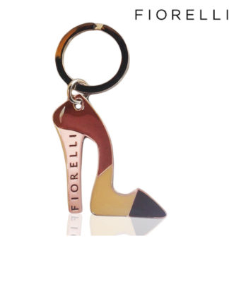 Fiorelli chrome shoe shape handbag key-ring charm