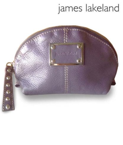 James Lakeland Bramble leather PHILIPPA cosmetic bag