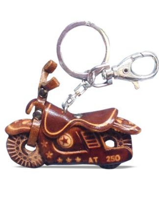 3D Genuine leather Motorbike keyring 