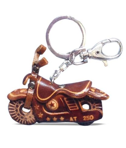 3D Genuine leather Motorbike keyring 