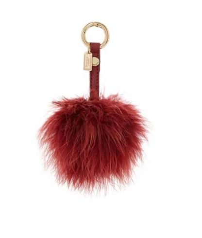 Dune STEF-Berry Pom-Pom Bag Charm