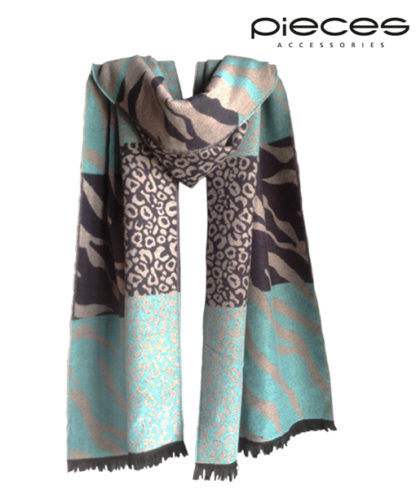 Mixed Design Animal Print Scarf / Shawl