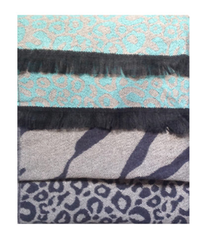 Mixed Design Animal Print Scarf / Shawl
