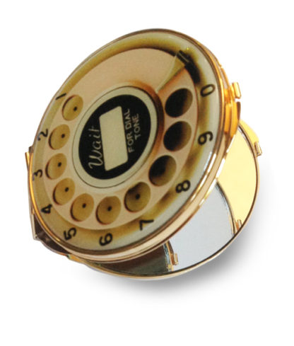 Kate Spade telephone dial compact handbag mirror