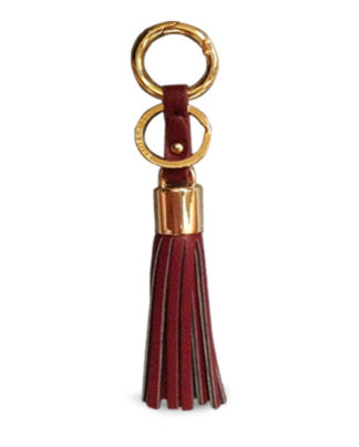 Katie Loxton Wine handbag tassel key charm