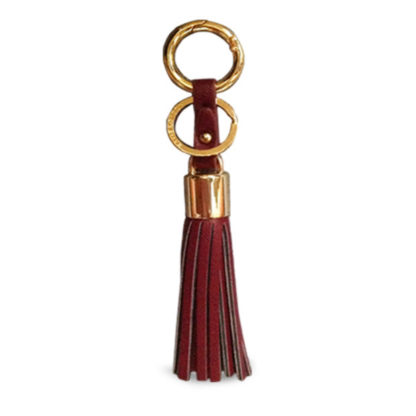 Katie Loxton Wine handbag tassel key charm
