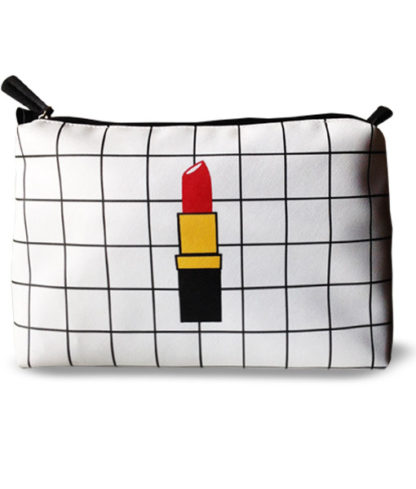 Stella & Max large toiletry washbag – lipstick design