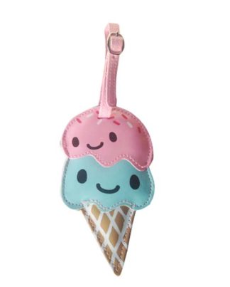 Ice-cream holiday luggage tag