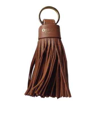 Osprey Tan leather keyring tassel