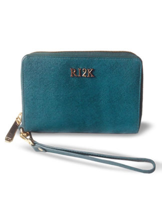 Designer RI2K ladies medium zip around leather purse