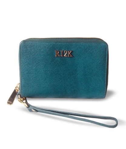 Designer RI2K ladies medium zip around leather purse