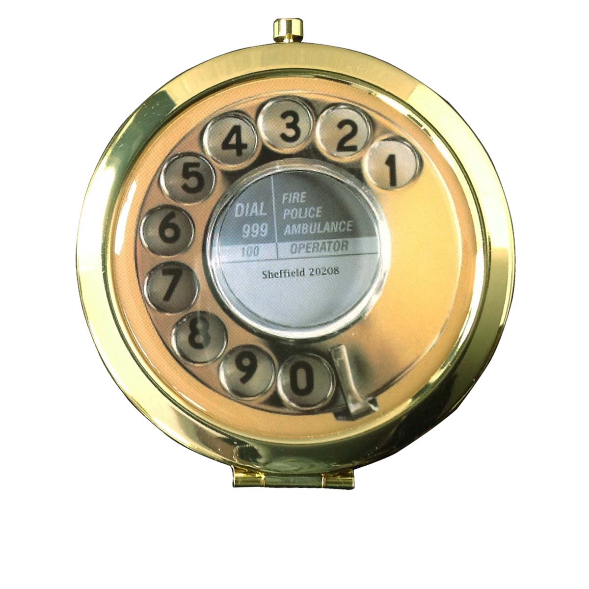RETRO Style Telephone Dial Ladies Compact Mirror