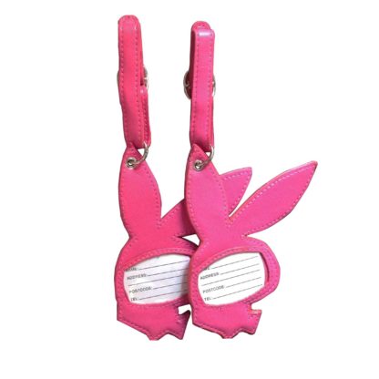 Playboy Bunny Pink luggage tags