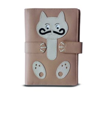 Ciccia The Cat's Whiskers Leather passport / card holder