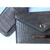 DUNE Grey Mock Croc Luggage Tag & Document Purse