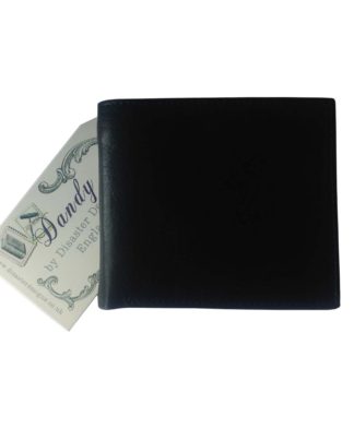 DISASTER DESIGNS Vintage Stamp Mens Black leather Wallet