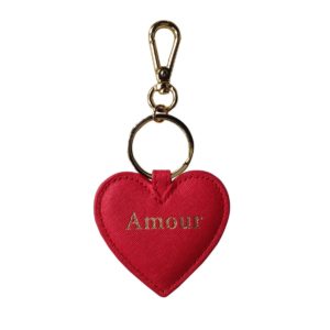 Jennifer's Collection RED Amour Love Heart keyring bag charm