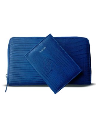 Warehouse French Navy Blue Travel Wallet and Passport Holder