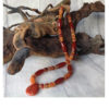 Carved Carnelian - Jasper Drop Voice Necklace
