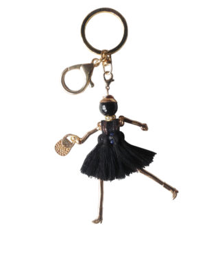 Jennifer's Collection Dolly Girl keyring tassel charm