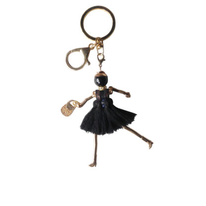 Jennifer's Collection Dolly Girl keyring tassel charm