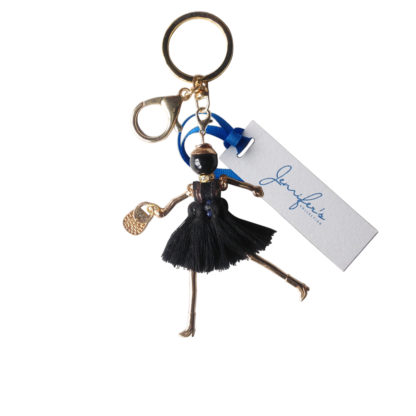 Jennifer's Collection Dolly Girl keyring tassel charm