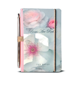 TED BAKER Chelsea Border Mini notepad and pen