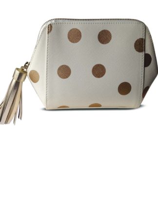 HOBBS Madison Gold Spot Cosmetic Bag
