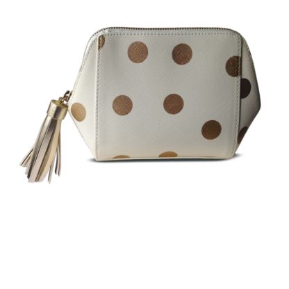 HOBBS Madison Gold Spot Cosmetic Bag