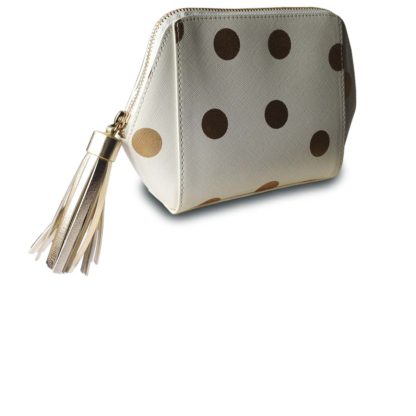 HOBBS Madison Gold Spot Cosmetic Bag