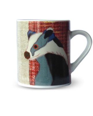 Carola Van Dyke Beasties Mr Badger Mug