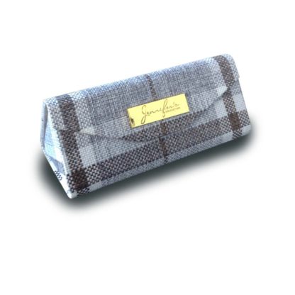 Jennifer's Collection Tartan Plaid Foldable Glasses Case
