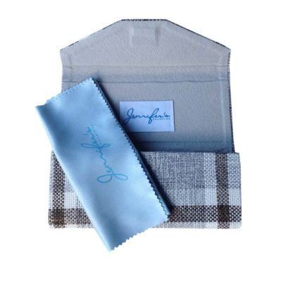 Jennifer's Collection Tartan Plaid Foldable Glasses Case