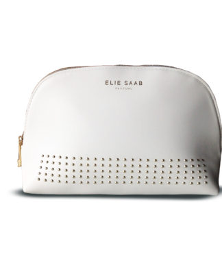Elie Saab le Parfum White Stud Cosmetic Bag