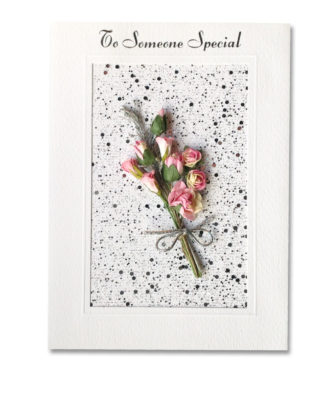 To Someone Special Rose Bouquet Hand Crafted Card