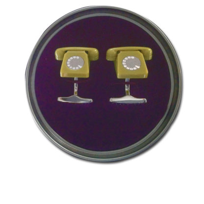 TED BAKER Mens Enamel Telephone Cufflinks