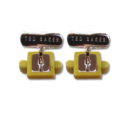 TED BAKER Mens Enamel Telephone Cufflinks