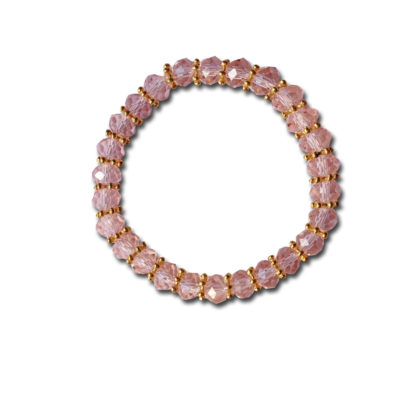 Austrian Glass Faceted Rondel Crystal Bracelet
