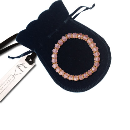 Austrian Glass Faceted Rondel Crystal Bracelet