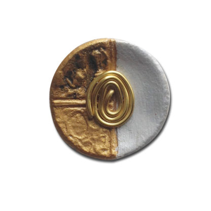 Egyptian Treasure Handcrafted Clay Brooch