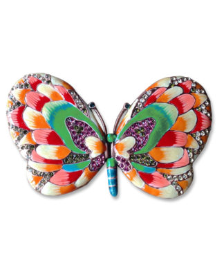 Butler & Wilson Butterfly Gemstone Compact Mirror