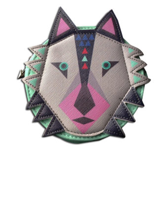 Dakota Abstract Wolf Purse