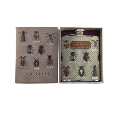 TED BAKER Hip Flask | Insect Beetle Design