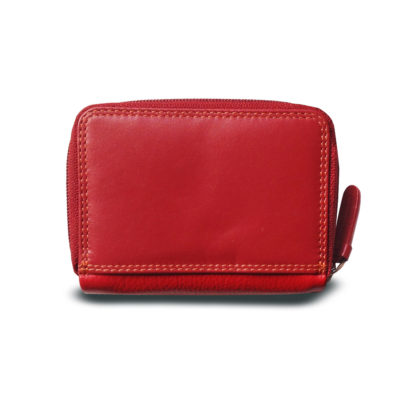 Visconti Red Leather Purse | Biola Berry Multi