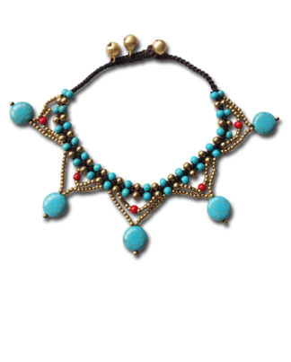 Boho Indian Turquoise Anklet